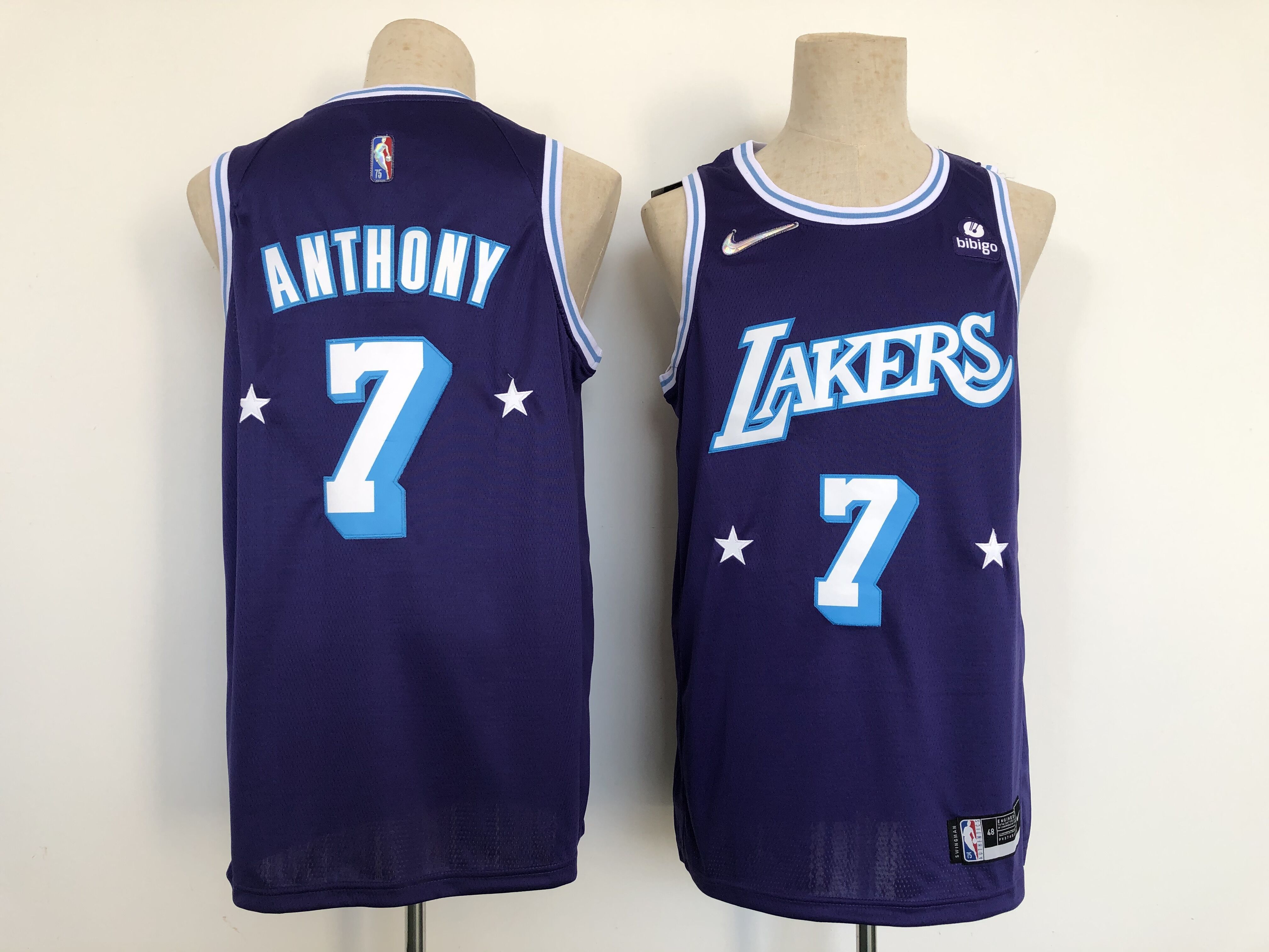 Cheap Men Los Angeles Lakers 7 Anthony Blue 2022 City Edition Nike NBA Jersey
